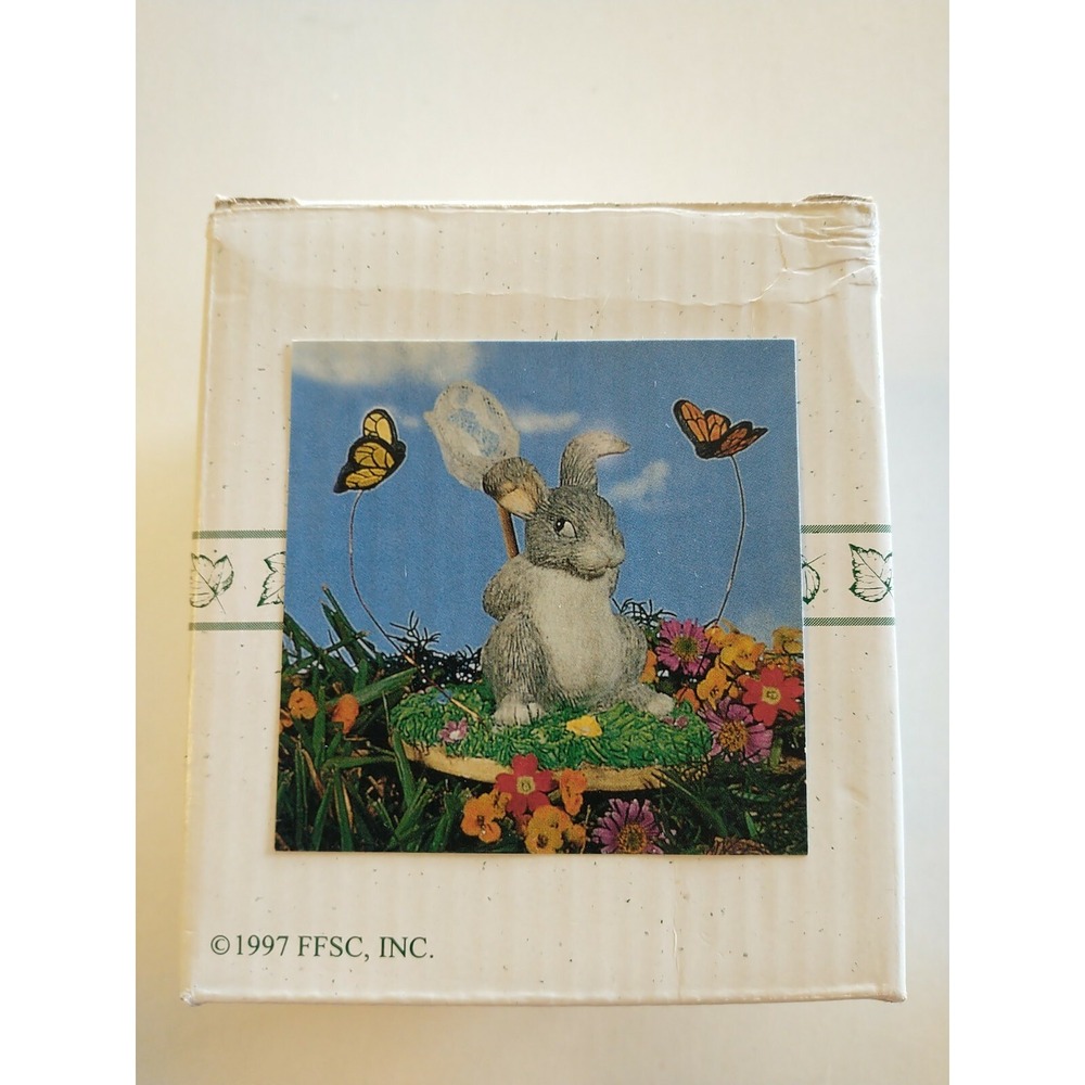 Charming Tails 'Catchin Butterflies' Cloth Net Adorable #87/423 NIB - sealed